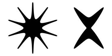 Soyut geometrik simge, sembol şekli. Stock vektör illüstrasyonu, klip- art grafikleri