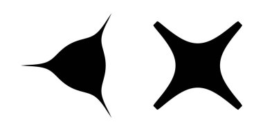 Soyut geometrik simge, sembol şekli. Stock vektör illüstrasyonu, klip- art grafikleri