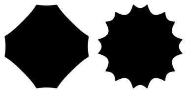 Soyut geometrik simge, sembol şekli. Stock vektör illüstrasyonu, klip- art grafikleri