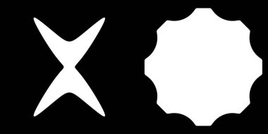 Soyut geometrik simge, sembol şekli. Stock vektör illüstrasyonu, klip- art grafikleri