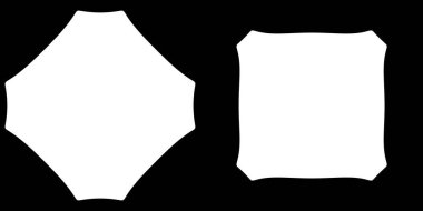 Soyut geometrik simge, sembol şekli. Stock vektör illüstrasyonu, klip- art grafikleri