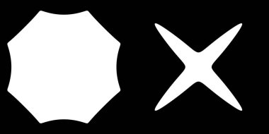 Soyut geometrik simge, sembol şekli. Stock vektör illüstrasyonu, klip- art grafikleri