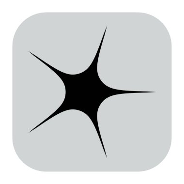 Abstract geometric icon, symbol element shape