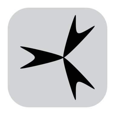 Soyut geometrik simge, sembol ögesi şekli