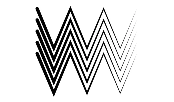 Wavy Zig Zag Criss Cross Lines Waving Stripes —  Vetores de Stock
