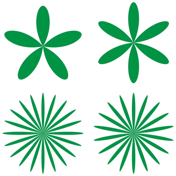 Yaprak, çiçek ve bitki silueti elementi