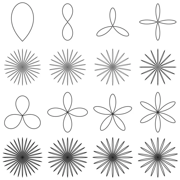 Yaprak, çiçek ve bitki silueti elementi