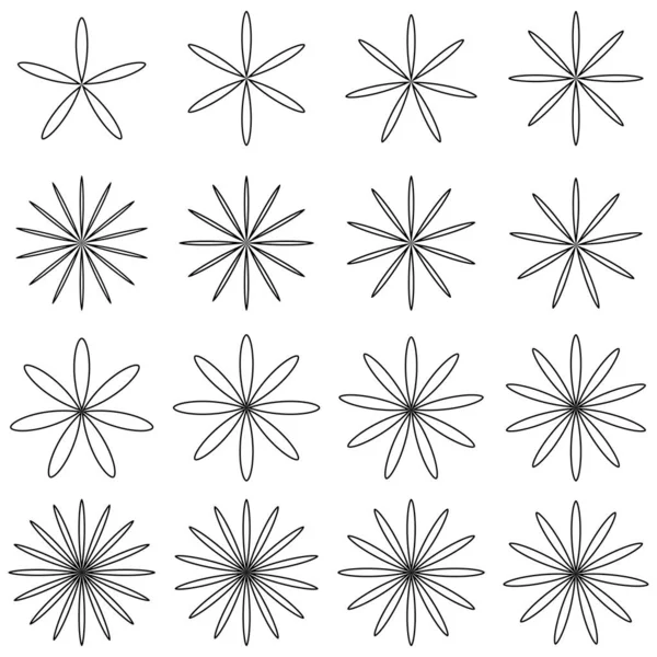 Yaprak, çiçek ve bitki silueti elementi