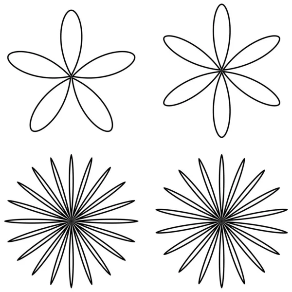 Yaprak, çiçek ve bitki silueti elementi