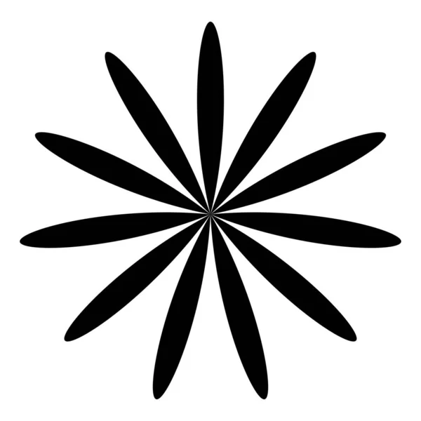 Leaf Flower Plant Silhouette Element — 图库矢量图片