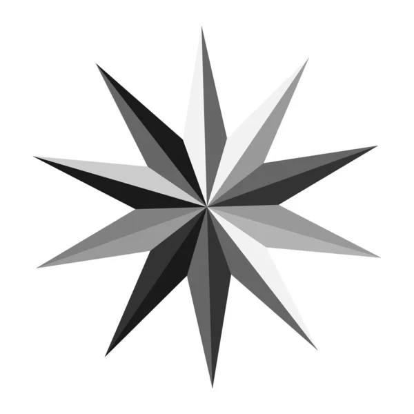 Starburst Sunburst Star Shape Vector Element — ストックベクタ