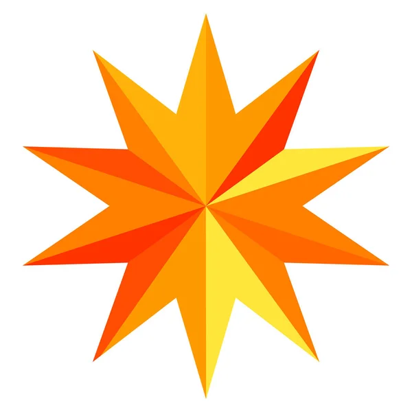 Starburst Sunburst Star Shape Vector Element — ストックベクタ