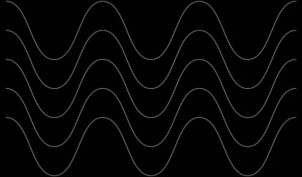 Wavy Zig Zag Criss Cross Lines Waving Stripes — Vetor de Stock