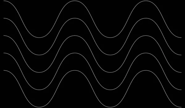 Хвилясті Зигзагоподібні Хрестові Лінії Плавні Смуги — стоковий вектор