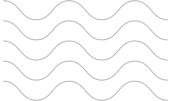 Wavy Zig Zag Criss Cross Lines Waving Stripes — Vetor de Stock
