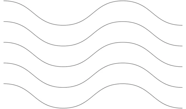 Ondulé Zig Zag Lignes Croisées Bandes Ondulantes — Image vectorielle