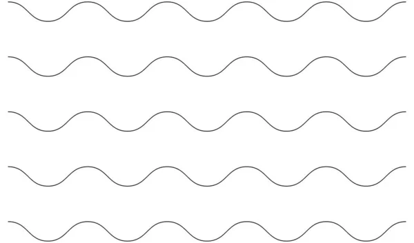 Wavy Zig Zag Criss Cross Lines Waving Stripes — Vettoriale Stock