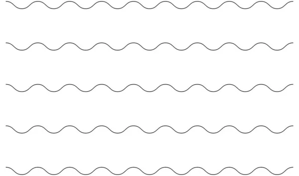 Wavy Zig Zag Criss Cross Lines Waving Stripes — 图库矢量图片