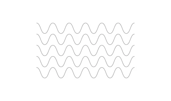 Wavy Zig Zag Criss Cross Lines Waving Stripes — Vector de stock