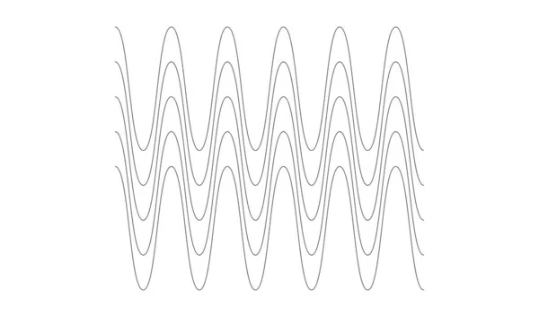 Wavy Zig Zag Criss Cross Lines Waving Stripes — Stock vektor
