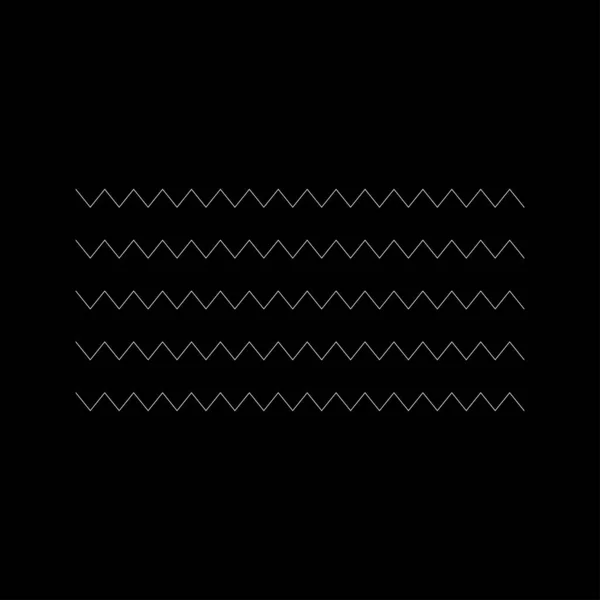 Wavy Zig Zag Criss Cross Lines Waving Stripes — Archivo Imágenes Vectoriales