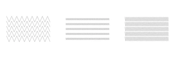 Wavy Zig Zag Criss Cross Lines Waving Stripes Stock Vector — ストックベクタ