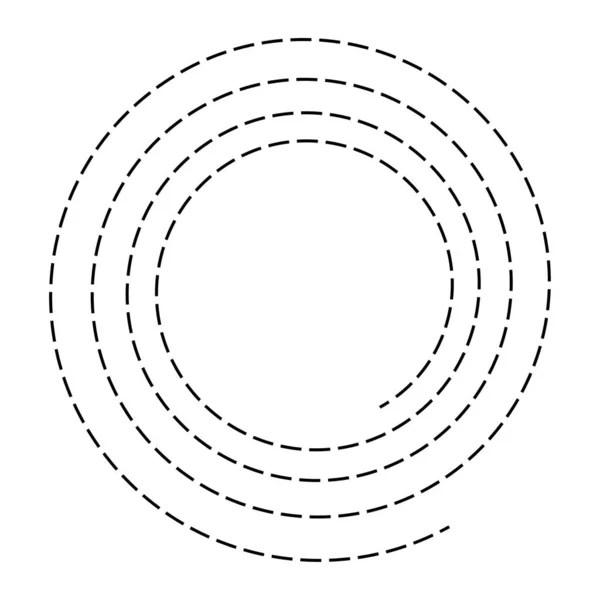 Spiral Swirl Twirl Shape Element — Vetor de Stock