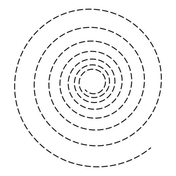 Spiral Swirl Twirl Shape Element — Wektor stockowy