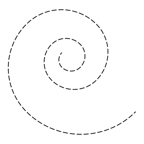 Spiral Swirl Twirl Shape Element — Stockvector