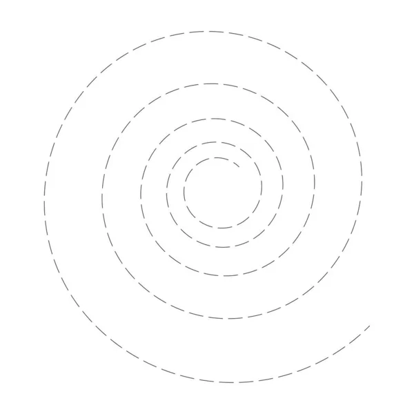 Element Spiralny Wirujący Obrotowy — Wektor stockowy