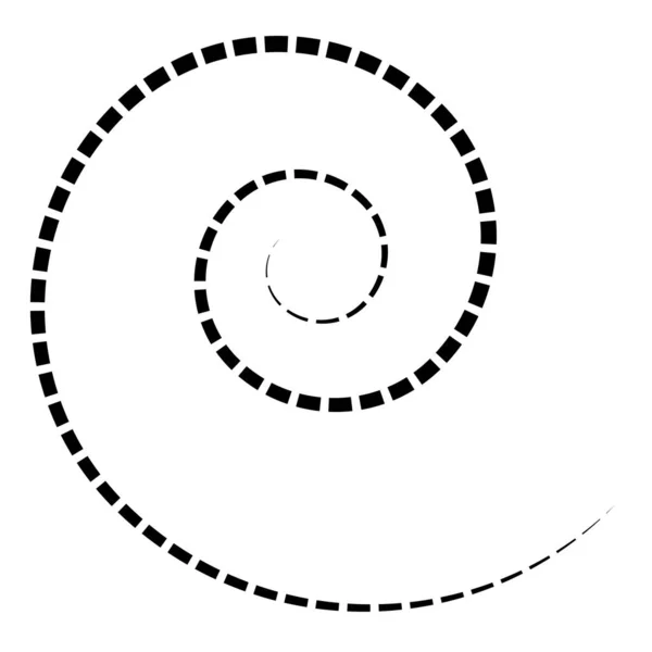 Spiral Swirl Twirl Shape Element — Stockvektor