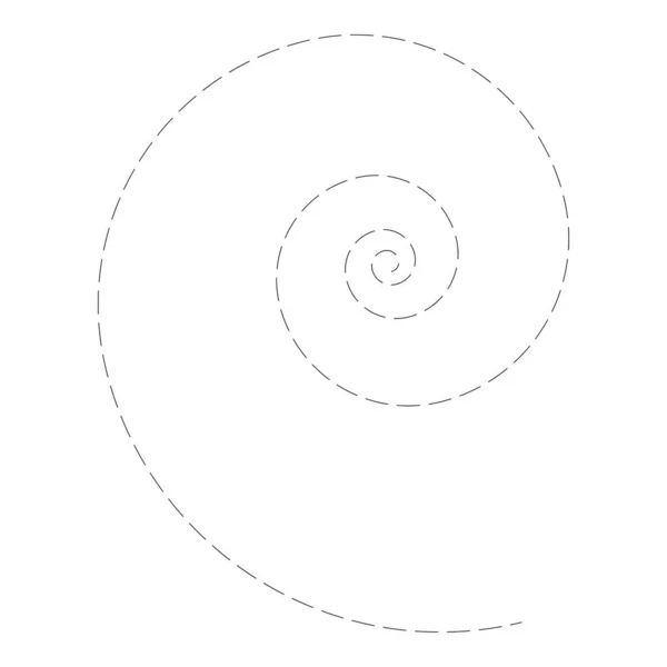 Spiral Swirl Twirl Shape Element — Stockvector