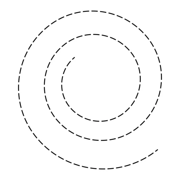 Spiral Swirl Twirl Shape Element — Stock vektor