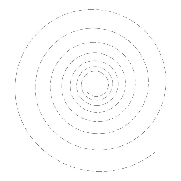 Spiral Swirl Twirl Shape Element — Vetor de Stock