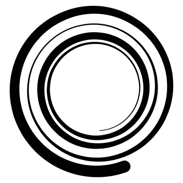 Spiral Swirl Twirl Shape Element — Stok Vektör