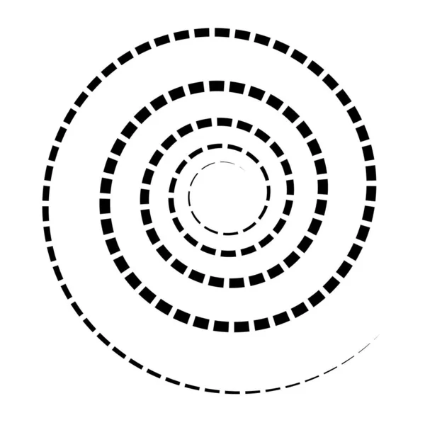 Spiral Virvlande Och Virvlande Form Element — Stock vektor