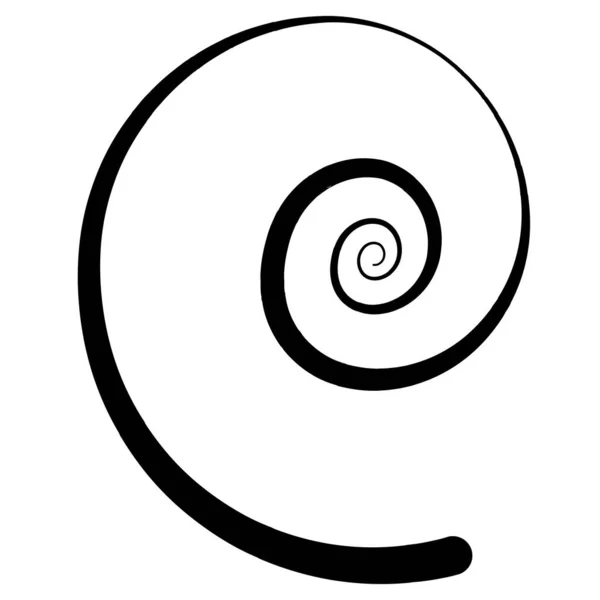 Spiral Swirl Twirl Shape Element — 图库矢量图片