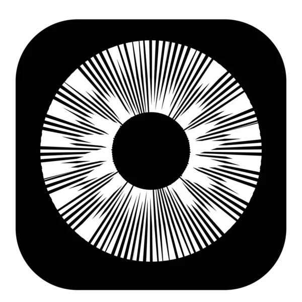 Kesik çizgileri olan geometrik daire ögesi. Geometrik radyal, yayıcı element