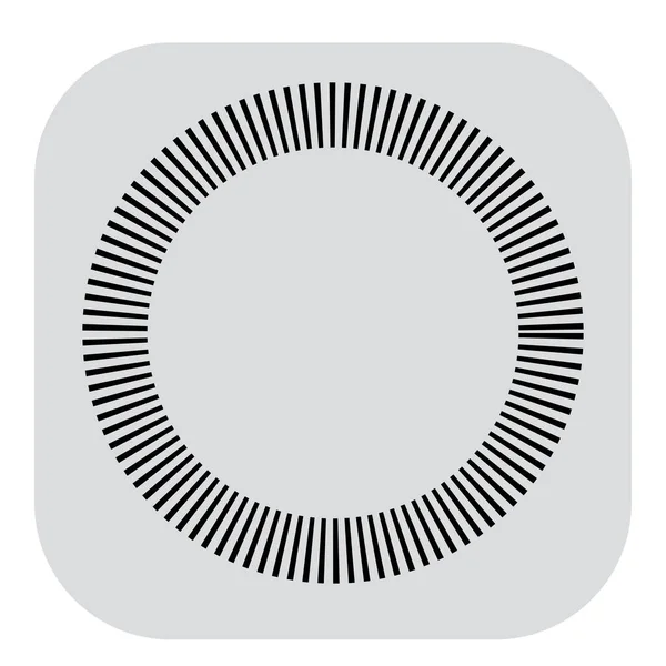 Kesik çizgileri olan geometrik daire ögesi. Geometrik radyal, yayıcı element