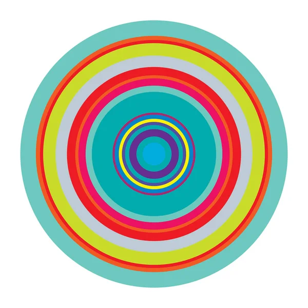 Random Circles Abstract Geometric Composition — Vector de stock