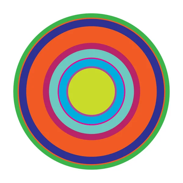 Random Circles Abstract Geometric Composition — Stockvektor