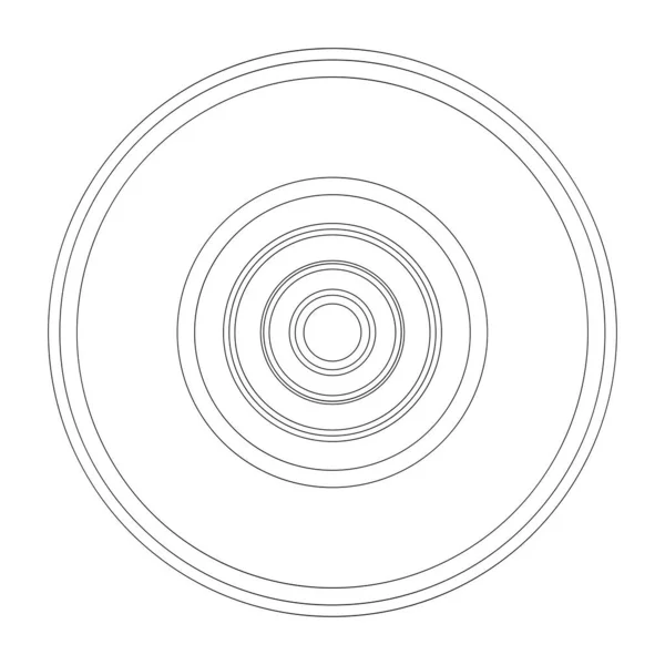 Cerchi Casuali Composizione Geometrica Astratta — Vettoriale Stock