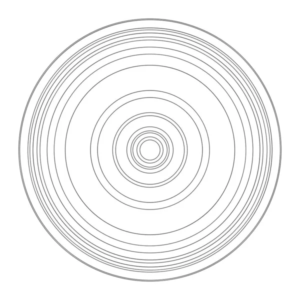 Random Circles Abstract Geometric Composition — Stok Vektör