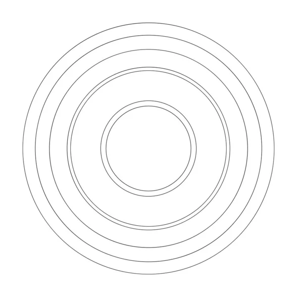 Random Circles Abstract Geometric Composition — Stockvektor