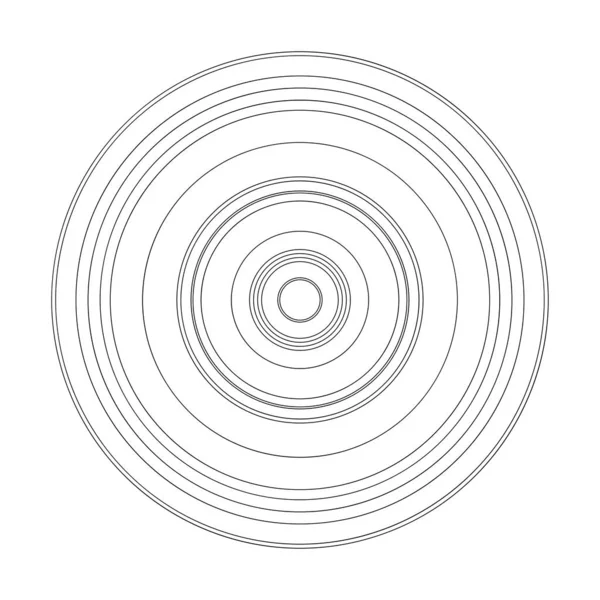 Random Circles Abstract Geometric Composition — Stock vektor