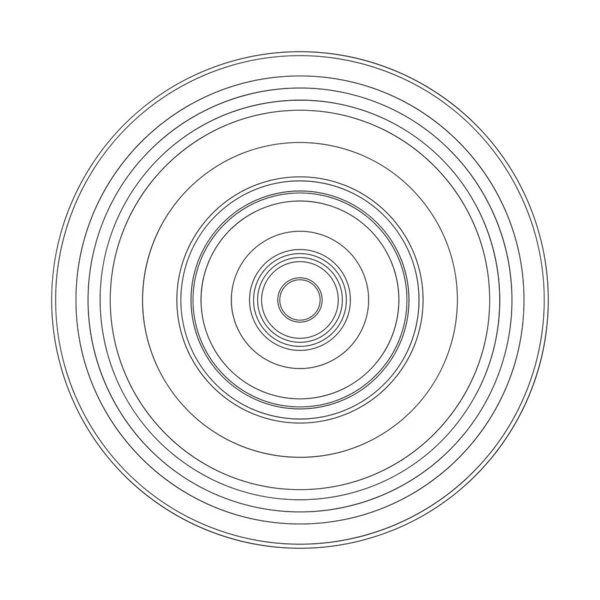 Cerchi Casuali Composizione Geometrica Astratta — Vettoriale Stock