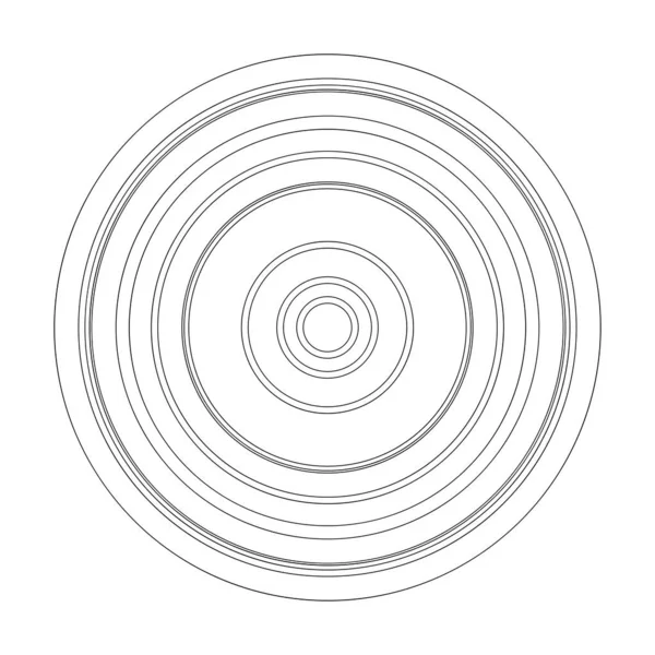 Random Circles Abstract Geometric Composition — Stockový vektor