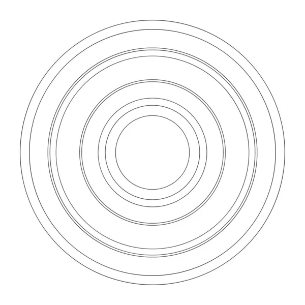 Random Circles Abstract Geometric Composition — Stock vektor