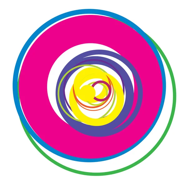 Rastgele daireler soyut geometrik bileşim