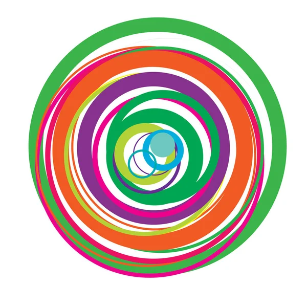 Rastgele daireler soyut geometrik bileşim